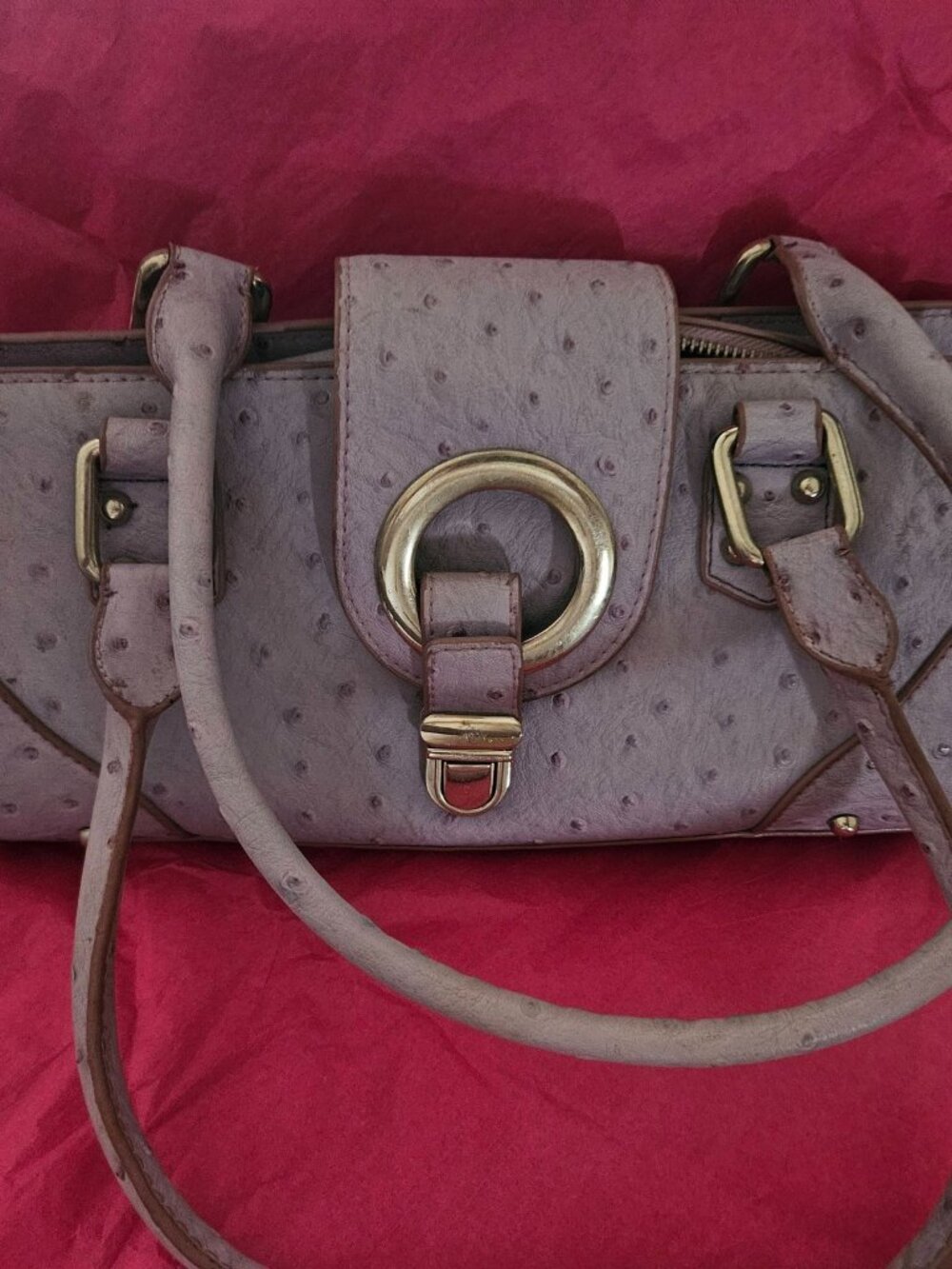 Lilac Ostrich Bag